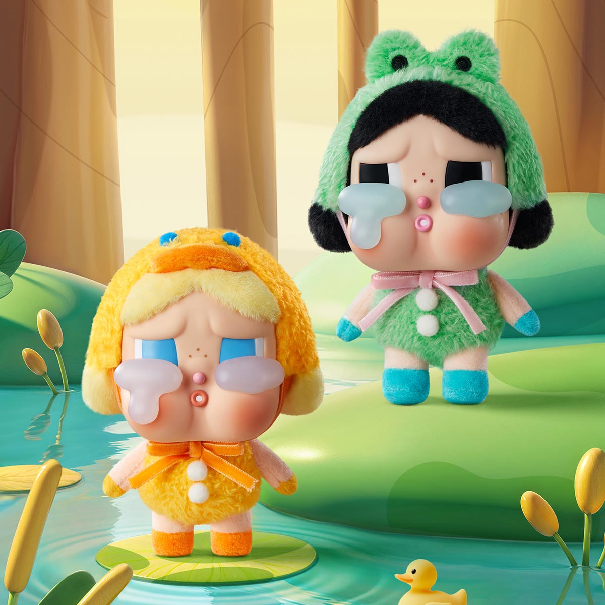 POP MART CRYBABY - Crying Again Series Vinyl Face Plush Keychain