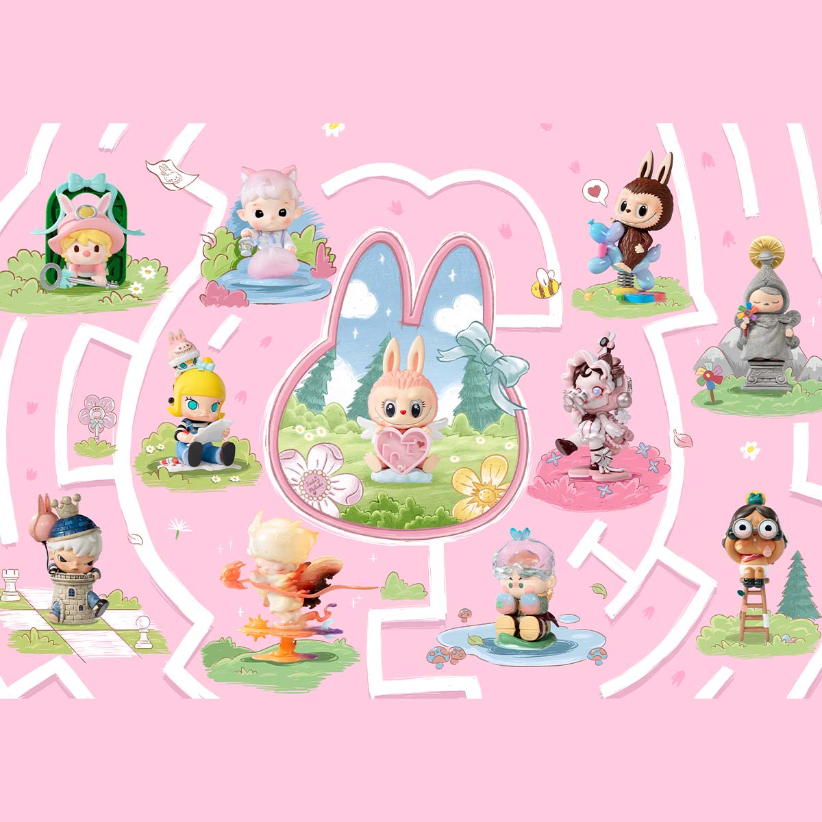 Pop Mart Finding Mokoko Series Figures Blind Box